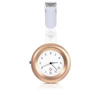 FOMIYES Montre de Poche d'Infirmière à Clip Rose Doré, Surveillance Infirmière Précise Trotteuse, pour Femmes Soignantes en Milieu Hospitalier, Acier Inoxydable