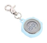 FOMIYES Montre de Poche Numérique Clip Alliage Léger Bleu, Montre Suspendue Infirmière Élève, Accessoire Examen Pratique Taille Unique