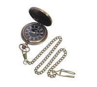 FOMIYES Montre de Poche Vintage à Chiffres Romains Grand Modèle Mécanique avec Chaîne Métal Style Steampunk pour Gilet Anniversaire et Cérémonie