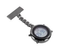 FOMIYES Montre Infirmière Électronique Multifonction avec Affichage Digital Alarme et Chronomètre Montre à Clip pour Femmes et Étudiants Design Élégant Noir