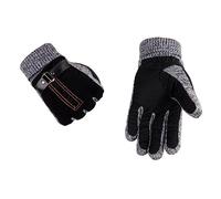 FOMIYES Moufles En Cuir Pour Homme Coupe-vent Chaudes Adaptées Conduite Cyclisme Camping Confortables Et Respirantes