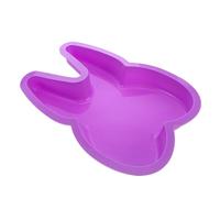 FOMIYES Moule à Gâteau en Silicone Oreilles de Lapin 1 Pièce, Résistant Haute et Basse Température, Couleur Aléatoire, Ustensile de Cuisson pour Gâteaux, Biscuits et