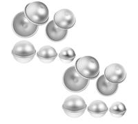 FOMIYES Moule à Gâteau Sphérique en Alliage D'aluminium 10 Pièces, Moules Multifonctions DIY pour Pâtisserie Maison, Outil de Cuisson Antiadhésif, Accessoire la Cuisine pour Desserts