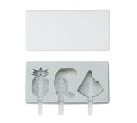 FOMIYES Moule à Glace Forme Fruit et Oiseau en Silicone Réutilisable 2 Ensembles avec Couvercle Facile à Nettoyer, pour Fabriquer des Glaces Maison DIY