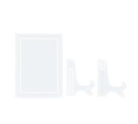 FOMIYES Moule en Silicone pour Cadre Photo DIY Set Complet de Moules Décoratifs Blancs la Fabrication de Supports de Cadres Photo Accessoire de Moulage pour Résine Époxy Art et Artisanat