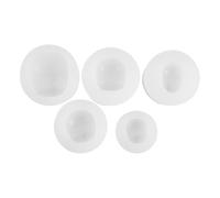 FOMIYES Moule en Silicone pour Visage de Poupée 5 Pièces, Moyen, Multi-usages pour Argile, Résine et Fondant, Set pour Loisirs Créatifs et Décoration Gâteau, Silicone Flexible et Solide
