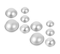 FOMIYES Moules à Pâtisserie DIY 10 Pièces Demi-sphères en Métal pour Gâteaux, Glace et Boules de Bain, Moules Multifonctions Réutilisables Cuisine Maison et Bricolage