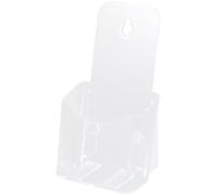 FOMIYES Mural A6 en Plastique Résistant Organisateur de Dossiers Simple Couche Présentoir de Brochures et Flyers Pré-Percé pour Fixation Murale Gain de Place Bureau Support Stable