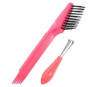 FOMIYES Nettoyeur Brosse à Cheveux Avec Râteau à Griffes Et Crochet Outil De Nettoyage De Brosse à Cheveux Pour Éliminer Poils Incrustés