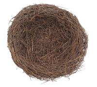 FOMIYES Nid D'oiseau Décoratif en Rotin Naturel 25 Cm, Modèle Artisanal Tressé la Main, Grand Nichoir Extérieur pour Jardin, Accessoire Décoratif et Habitat Sûr pour Oiseaux,