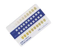 FOMIYES Nuancier Dentaire PVC 20Pcs Guide des Teintes de Couleur de Dent Comparaison des Teintes Dentaires pour Dentistes Évaluation de L'Effet de Blanchiment