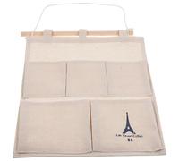 FOMIYES Organisateur Mural Suspendu en Coton Jaune Moutarde Poches Multiples, Paquet de Rangement Mural pour Chambre D'garçon et Filles, Aménagement Pratique pour Articles Divers,