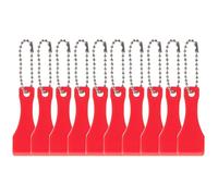 FOMIYES Outil à Gratter Tickets de Loterie Rouge 10 Pièces Plastique Compact pour Jeux à Gratter, Récupération Cartes, Usage Artisanal et Loisirs Créatifs