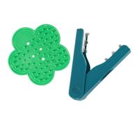 FOMIYES Outil pour Enlever Épines de Rosiers Lot de 2 Vert et Bleu en Abs et Métal, Arrache-épines de Fleurs et Feuilles Épineuses, Accessoire Jardinage Fleuristes et Bouquet Maison