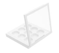 FOMIYES Palette De Fards à Paupières Vide Support Organisateur De Maquillage Mini-conteneurs Boîte De Fard à Paupières Vide Palette De Dépôt De Rouge à Lèvres Blanche Plastique
