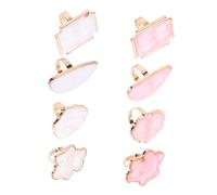 FOMIYES Palette de Manucure 8 Pièces Imitation Coquillage, Petit Format, Plateau de Mélange pour Vernis à Ongles et Gel, Professionnelle Nail Art, Usage Salon et Domicile