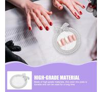 FOMIYES Palette De Maquillage Vide Pour Nail Art Planche De Mélange De Couleurs Pour Ongles Et Cosmétiques Plateau Décoratif Avec Surface Uniforme Et Facile à Nettoyer
