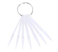 FOMIYES Palette De Pointes D’ongles Pour Nail Art 100 Pièces Taille Standard En Plastique Blanc Pratique Pour Apprentissage Manucure Et Affichage Couleurs Professionnelle
