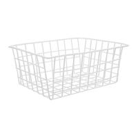 FOMIYES Panier Métallique de Rangement pour Congélateur Coffre 28X215X12 CM Blanc Bac à Légumes Polyvalent pour Réfrigérateur Organisateur Pratique Cuisine et Stockage des Aliments