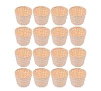 FOMIYES Panier Rangement Tissé 16 Pièces en Bambou, Grosse Taille, pour Composition de Fleur et Stockage D’Aliments et Bonbons