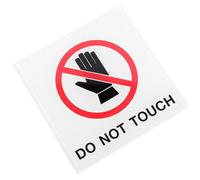 FOMIYES Panneau D’Avertissement Autocollant Ne Pas Toucher en Acrylique 10X10 CM Panneau de Sécurité Adhésif pour Machines Visible pour Surfaces Lisses Intérieur et Extérieures