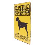 FOMIYES Panneau D’Avertissement Chien en Métal Rétro Léger et Portable Panneau pour Jardin et Cour D’Avertissement Chien pour Extérieur Attention Robuste et Décoratif