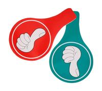 FOMIYES Panneaux de Vote Portables 14x22 Cm en Kt Double Face, Lot de 2 Set de Pagaies « Pouce Levé » et « Pouce Baissé » pour Jury Scolaire, Fournitures Scolaires pour Salle de Classe