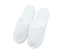 FOMIYES Pantoufles Jetables Éponge Antidérapantes 1 Paire Taille 43 Blanches pour Hôtel Maison Invités Spa Fond Eva Confortable Utilisables pour Visiteurs Fêtes Voyages