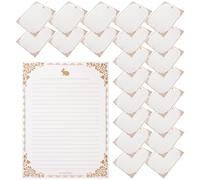 FOMIYES Papier à Lettres Vintage Ligné A4 297X21 CM 50 Feuilles Décoratives pour Loisirs Créatifs Cartes de Vœux et Notes Manuscrites Papier à Lettres Rétro Élégant en Kraft