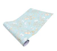 FOMIYES Papier Peint Adhésif Autocollant 3 M Motif Floral Rétro Américain en Tissu Non Tissé Solide, Transfert Mural Pastoral Vintage pour Salon et Chambre, Décoration Murale Facile