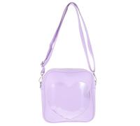 FOMIYES Paquet Bandoulière Femme Cœur, Petit Format, Cuir Pu, Léger | Rangement Cartes et Billets, Grosse Capacité, Porté Pratique, Dîner, Anniversaire, Organisation Soignée