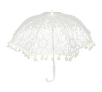 FOMIYES Parapluie Dentelle Blanche Pour Mariage Parasol Décoratif Vintage Parapluie Léger
