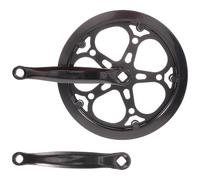 FOMIYES Pédalier Mono-Plateau en Fer 170 MM 52 Dents pour Vélo Vitesse VTT Vélo Pliant et Piste - Accessoires de Rechange Chaîne 1/2 X 3/32 Robustes et Compatibles