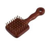 FOMIYES Peigne à coussin d'air en bois de santal en soie dorée peigne à cheveux de massage Outil de massage cuir chevelu Brun foncé