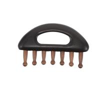 FOMIYES Peigne de Massage Bois de Santal à Dents Larges Masseur de Chevelu Portable et Multifonctionnel pour Cheveux et Barbe