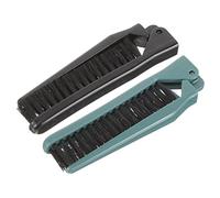 FOMIYES Peigne Pliant De Coiffure Portable 2 Pièces Petit Format Double Dents Vert Foncé Et Noir Pour Hommes Et Femmes Usage Quotidien Et Voyage