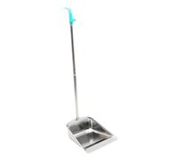 FOMIYES Pelle à Poussière Acier Inoxydable Robuste avec Manche Long Amovible Pelle à Ordures Pratique pour Maison Cuisine et Bureau Balayage sans Effort Pencher
