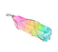 FOMIYES Pendentif Arbre De Vie Bijoux Enroulés De Fil Collier Quartz Collier D'améthyste Collier Irrégulier Collier En Pierre Naturelle Enveloppement D'arbre Cristal
