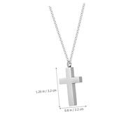 FOMIYES Pendentif Croix Urne pour Cendres Acier Inoxydable avec Fermeture Sécurisée Collier Crémaillère Ajustable pour et Significatif