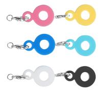 FOMIYES Pendentif en Silicone Antidérapant et Lavable pour Paille Réutilisable 6 Pièces Décoration pour Pailles en Fête et Accessoires de Boisson Originaux