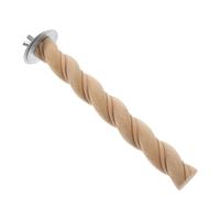 FOMIYES Perchoir pour Oiseaux en Bois Naturel 12 Cm, Bâtonnet à Griffer Multifonction pour Perruches et Perroquets, pour Cage à Oiseaux, Plateforme de Repos et Stimulation Mentale