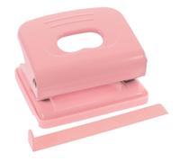 FOMIYES Perforatrice Manuelle à Deux Trous 6 Mm Perforatrice Professionnelle pour Feuilles Mobiles Machine à Perforer Papier et Carton et École Perforateur Rose Compacte et Solide