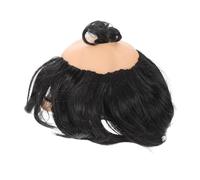 FOMIYES Perruque Chauve pour Hommes Noire Bonnet de Déguisement Réaliste Perruque Courte Cosplay Accessoire Amusant pour Fête Anniversaire et Poisson Avril