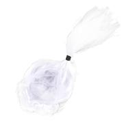 FOMIYES Perruque de Juge Avocat Blanche Longue Frisée pour Cosplay et Déguisement Accessoire de Mode Unique