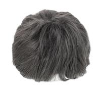 FOMIYES Perruque Grise Courte pour Femmes Perruque Grise Bouclée Naturelle Coiffage Facile et Maintien Confortable