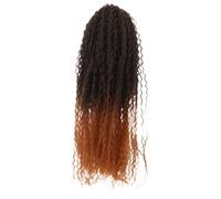 FOMIYES Perruque Tresse Africaine Cheveux Au Crochet Vague D'eau Cheveux Bouclés Au Crochet Des Extensions De Brun Fil Haute Température