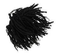 FOMIYES Perruque Tressée Bouclée Courte pour Hommes et Femmes Extension de Cheveux Afro Style Dreadlock Naturel Facile à Coiffer et Résistante