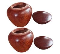 FOMIYES Petites Urnes Funéraires en Bois Massif De Rosewood Lot De 2 Mini Urnes Scellées Portables pour Cendres Humaines Compactes pour Mémorial Personnel