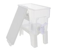 FOMIYES Pichet à Eau Froide Grosse Capacité 3,5 L en Plastique Blanc, Distributeur de Boissons Réfrigéré Maison, Contenant à Jus et Réservoir D'eau Fraîche pour L'été Cuisine