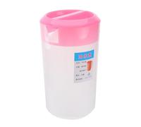FOMIYES Pichet de Boisson Froide en Plastique 2500ml Rose, Grosse Capacité | Résistant à Chaleur Froid, Versement Facile, pour Fêtes et Dîner de Thanksgiving
